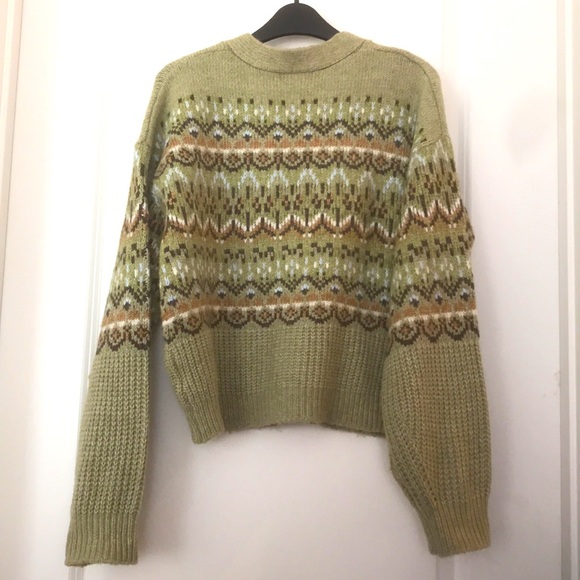 Women's Steve Madden Sage Green Raegan Sweater - Picture 2 of 7